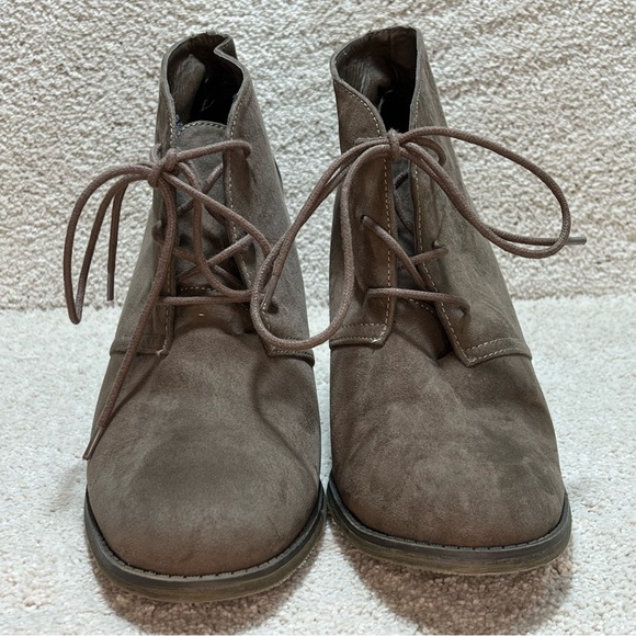 MIA Brown Ankle Boots with Laces - Picture 2 of 5